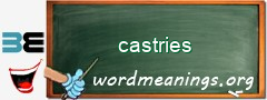 WordMeaning blackboard for castries